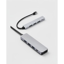 Azrlya Macbook Pro/air Uyumlu USB Type-C 8 In 1 Hub Dönüştürücü Çevirici Çoklayıcı USB Hdmı Micro Sd 8 Girişli