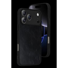 Royaleks Iphone 17 Pro Max Aras Deri Kapak - Siyah