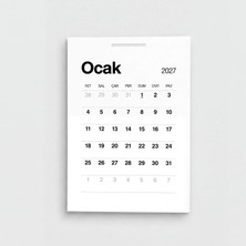 Domirus Plancore™ Wall Calendar Refill – 2027 Duvar Takvimi Yaprakları