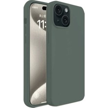 Royaleks Iphone 15 Kılıf First Silikon - Koyu Yeşil