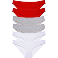 Royaleks 6 Adet Süper Eko Set Likralı Kadın Slip Külot 548