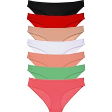 Royaleks 7 Adet Süper Eko Set Likralı Kadın Slip Külot Set 5