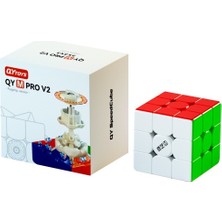 İK-AL EQY10065 Qy M Pro V2 Flagshi̇p Versi̇on Magneti̇c Cube 3x3