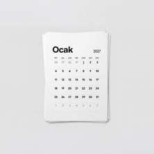 Domirus Plancore™ Desk Calendar Refill – 2027 Masa Takvimi Yaprakları