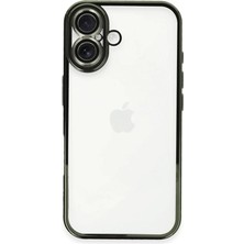 Royaleks Iphone 16 Plus Kılıf Razer Lensli Silikon - Yeşil