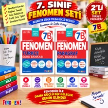 Fenomen 7. Sınıf Türkçe ve Paragraf Soru Bankası 2’li Set | 7b | Yeni Nesil Sorular | Video Çözümlü | Akıllı Tahta Uyumlu