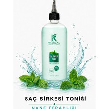 Radical Naneli Saç Sirkesi & Toniği 400 ml Parlaklık Verici Özellikli Şeffaf Saç Bakım Ürünü