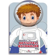 Burcom Stickerli Aktivite ve Boyamalar Uzay