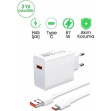 Nexiva Xiaomi Mi Mobil Uyumlu 67W Turbo Hızlı Şarj Aleti Adaptör+Kablo Set Orijinal