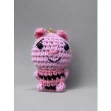Mundy Amigurumi Anahtarlık 6-8 cm Sevimli El Örgüsü Hediyelik Anahtar ve Çanta Aksesuarı
