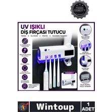 Wintoup #fırçalık Akıllı Sensörlü Hijyenik Diş Macunu Sıkacaklı Uv Işıklı Diş Fırçası Sterilizatörlü Tutucu