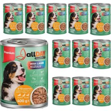 Allday Kuzulu Yavru Köpek Konservesi 400 gr x 12 Adet