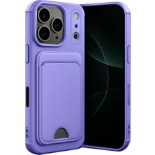 TeknoKapsül Newface Apple Iphone 17 Pro Kelvin Kartvizitli Silikon - Lila