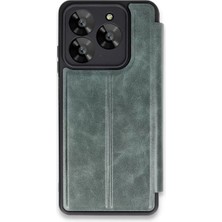 TeknoKapsül Newface General Mobile Era 50 Kılıf Flip Cover - Koyu Yeşil