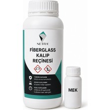 Netra Fiberglass Dış Kalıp Yapım ve Tamir Seti 5 Ürün Yüksek Kalite 1 kg Reçine