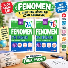 Fenomen 7. Sınıf Fen Bilimleri 7A + 7b Soru Bankası 2'li Set | Yeni Nesil ve Beceri Temelli Sorular