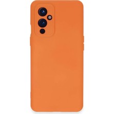 TeknoKapsül Newface One Plus 9 Kılıf Nano Içi Kadife Silikon - Turuncu