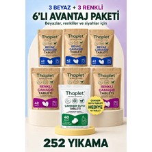 Thaplet Doğal Enzim Içerikli Çamaşır Deterjanı Seti 252 Tablet + Çamaşır Suyu Tableti Hediyeli