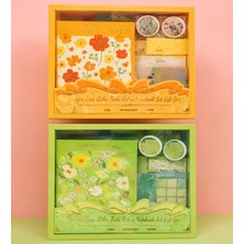 Premium Scrapbook & Journaling Yapım Seti / Washi Bant Dahil, Retro Tasarım, Defter ve Notlar, 2 R