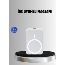Marsilyan Magsafe Battery Pack Kablosuz Hızlı Şarj, Kompakt ve Taşınabilir Güç Bankası