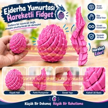 SATECHNOLOGY Ejderha Yumurtası Hareketli Dragon Egg Fidget Stres Yumurtası