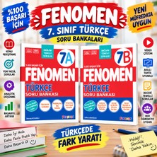 Fenomen 7. Sınıf Türkçe 7A + 7b Soru Bankası 2'li Set | Yeni Nesil ve Beceri Temelli Sorular