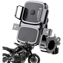 Brf Store Acanticaret Apera MT63 Motosiklet Bisiklet Telefon Tutucu Gidon Uyumlu Otomatik Kilitleme