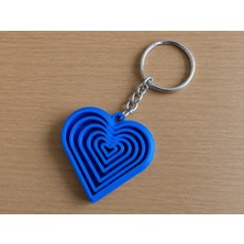 Brf Store Acanticaret Kalp Fidget Anahtarlık – Hareketli Stres Oyuncağı ve Çanta Süsü-Mavi