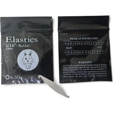 Vizy - Onn Diş Teli Lastiği 3/16 6.5oz Heavy Ağıziçi Lastik-Ortodonti Lastiği ve Takma Aparatı