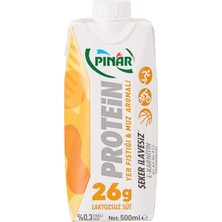 Brf Store Acanticaret Pınar Yer Fıstıklı ve Muz Aromalı Protein Süt 500 ml 26G Protein, Şeker Ilavesiz