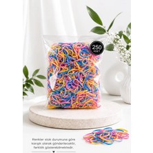 Invictus Design Kadın Bebek Minik Perma Lastik Örgü Toka Renkli 250 Adet