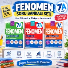 Fenomen 7A 7. Sınıf Soru Bankası Seti – Fen Bilimleri, Türkçe ve Matematik 3’lü Set