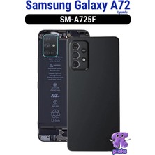 Fodos Samsung Galaxy A72 Arka Kapak Pil Batarya Kapağı Kamera Lensli SM-A725F Uyumlu