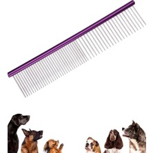 Buffer Parlak Metal Köpek Tarağı Renkli Pet Köpek Pire Tımar Tarağı Köpek Tüyü Tarama