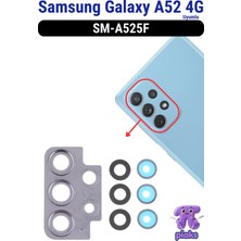 Fodos Samsung Galaxy A52 4g Arka Kamera Camı Lensi Çerçeveli Komple SM-A525F Uyumlu