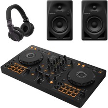 Pioneer Dj Ddj-Flx4 - DM-40D Referans Monitörü - Hdj-Cue1 Dj Kulaklığı - Dj Başlangıç Seti