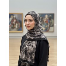 Cappio Craft Müslüm, Floral Çiçek Desenli Bürümcük Şal – Zarif, Kaymaz, Terletmez ve Rahat Kullanım 75 x 200 cm