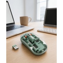 Azrlya Çift Mod Bağlantılı Kablosuz Mouse Bluetooth ve USB Alıcılı Yeni Nesil