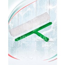 Yorulmaz Ambalaj ✨ 35 cm Cam Peluşu ve Aparatı Takım | Cam Sileceği, Pencere ve Vitrin Temizlik Seti