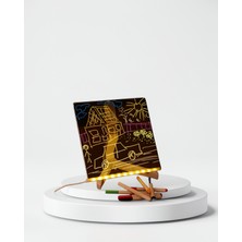 Azrlya Çocuklar ve Yetişkinler Için USB LED Işıklı Çizim Panosu