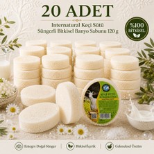 Dermolive Internatural Keçi Sütü Süngerli Bitkisel Sabun 20'li Paket (20 x 120 G)