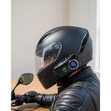 Azrlya Q28 Kameralı Motosiklet Kask Kulaklık Bluetooth 5.3 Su Geçirmez 1080P Hd Yeni Nesil