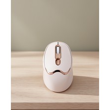 Azrlya Bluetooth ve 2.4g Destekli Sessiz Kablosuz Mouse Şarjlı Tasarım