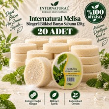 Dermolive Internatural Melisa Süngerli Bitkisel Banyo Sabunu 20'li Paket (20 x 120 G)