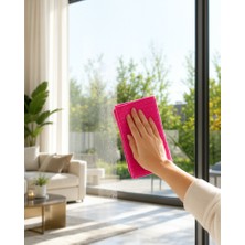 Azrlya 40X40 cm Premium Mikrofiber Temizlik Bezi Hızlı Kuruyan ve Leke Bırakmayan Bez