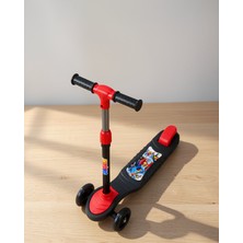 Azrlya Çocuklar Için 3 Tekerlekli Scooter Ayarlanabilir Gidonlu Eğlenceli Sürüş Aracı