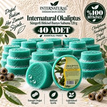 Dermolive Internatural Okaliptus Süngerli Bitkisel Banyo Sabunu 40'lı Paket (40 x 120 G)