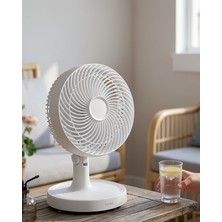 Azrlya 2200 Rpm Mini Masaüstü Vantilatör Sessiz ve Güçlü Hava Akışlı Fan