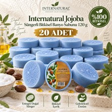 Dermolive Internatural Jojoba Süngerli Bitkisel Banyo Sabunu 20'li Paket (20 x 120 G)
