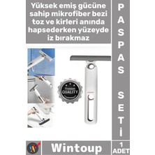 Wintoup #paspas Temizlik Mikrofiber Mop Pratik Ergonomik Yer Duvar Cam Modern Şık Içe Katlanır Paspas Seti